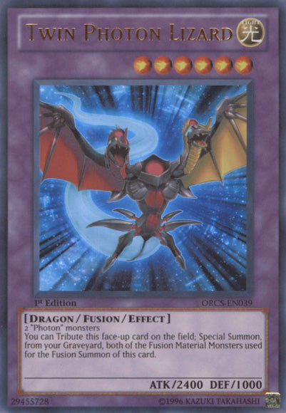 Twin Photon Lizard [ORCS-EN039] Ultra Rare Yu-Gi-Oh!
