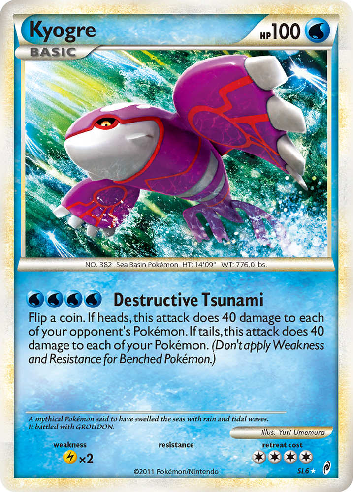Kyogre (SL6) [HeartGold & SoulSilver: Call of Legends] Pokémon