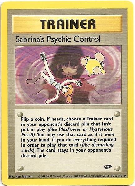 Sabrina's Psychic Control (121/132) [Gym Challenge Unlimited] Pokémon