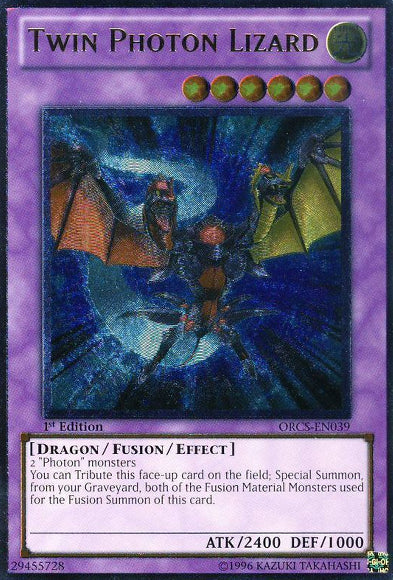 Twin Photon Lizard [ORCS-EN039] Ultimate Rare Yu-Gi-Oh!