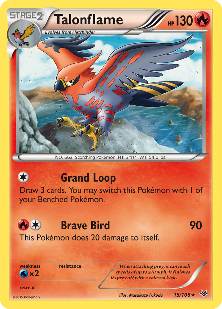 Talonflame (15/108) [XY: Roaring Skies] Pokémon