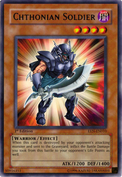 Chthonian Soldier [EEN-EN010] Rare Yu-Gi-Oh!