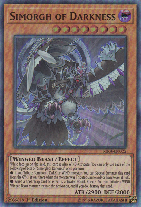 Simorgh of Darkness [RIRA-EN022] Super Rare Yu-Gi-Oh!