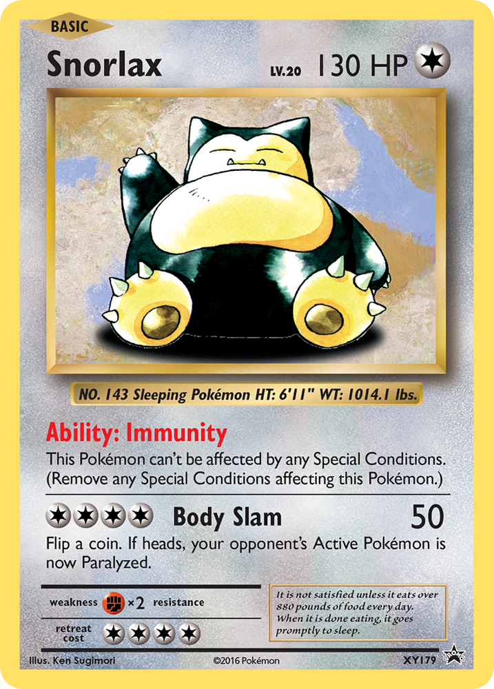 Snorlax (XY179) [XY: Black Star Promos] Pokémon