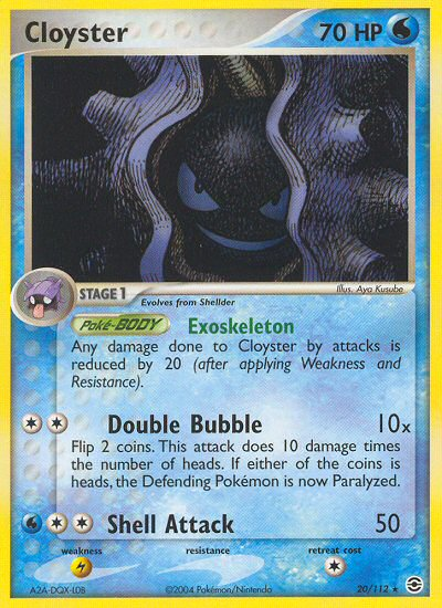 Cloyster (20/112) [EX: FireRed & LeafGreen] Pokémon