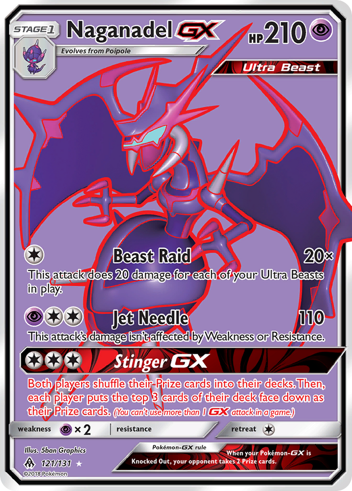 Naganadel GX (121/131) [Sun & Moon: Forbidden Light] Pokémon