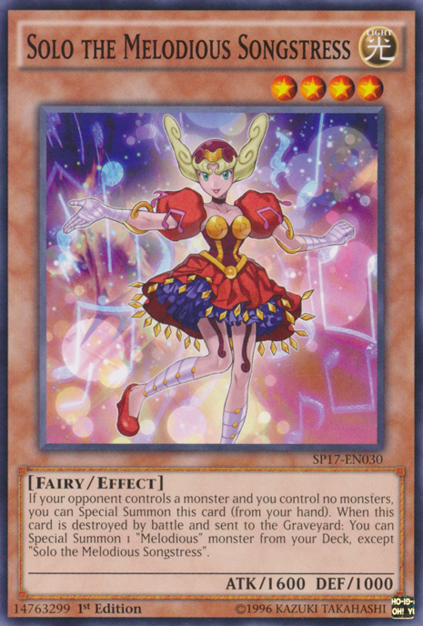 Solo the Melodious Songstress [SP17-EN030] Common Yu-Gi-Oh!