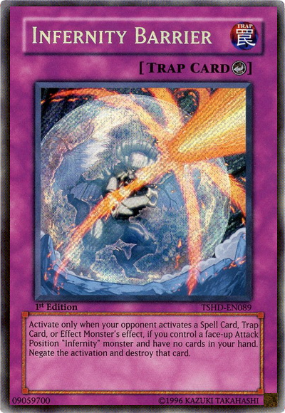 Infernity Barrier [TSHD-EN089] Secret Rare Yu-Gi-Oh!
