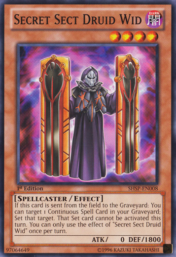 Secret Sect Druid Wid [SHSP-EN008] Common Yu-Gi-Oh!
