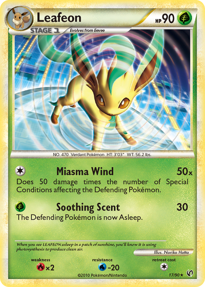 Leafeon (17/90) [HeartGold & SoulSilver: Undaunted] Pokémon