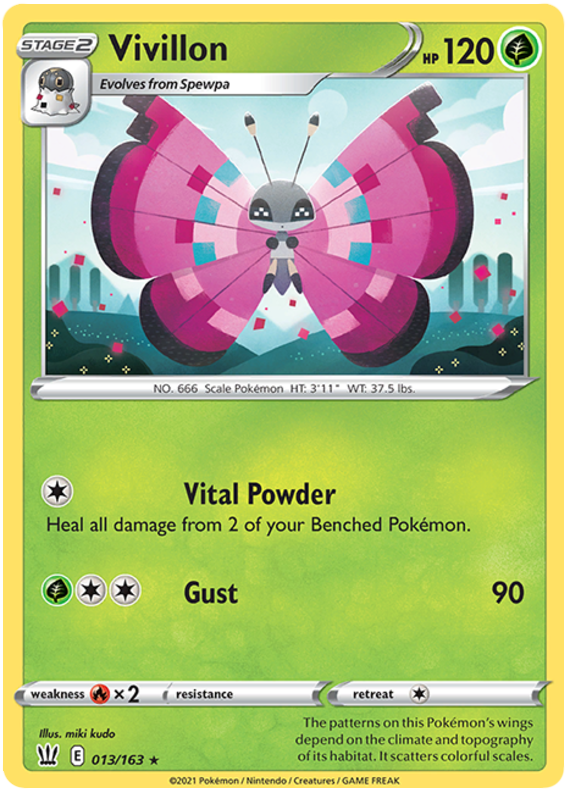 Vivillon (013/163) [Sword & Shield: Battle Styles] Pokémon