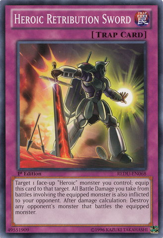 Heroic Retribution Sword [REDU-EN068] Common - Yugioh Cards For Your TCG Needs!