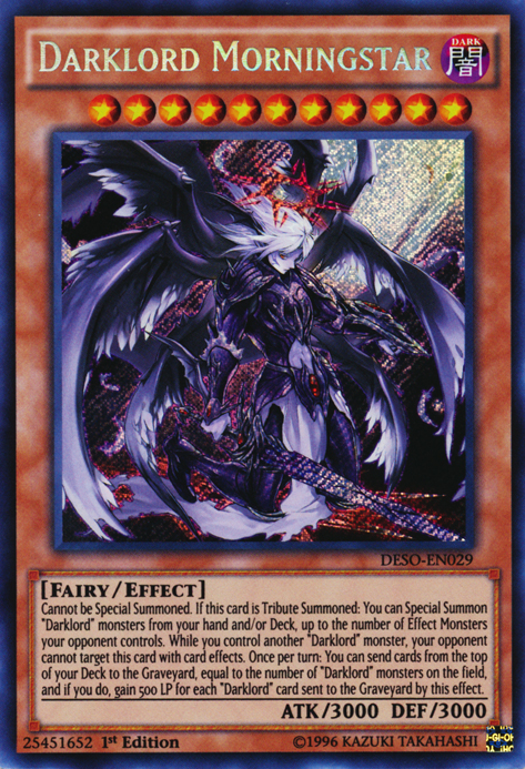 Darklord Morningstar [DESO-EN029] Secret Rare Yu-Gi-Oh!