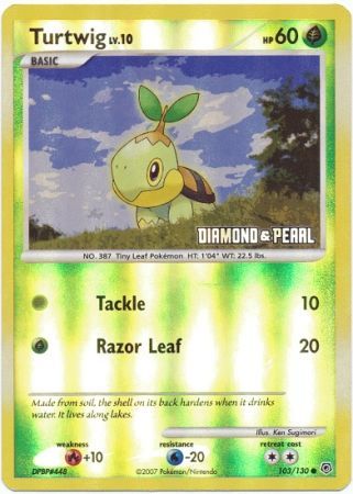 Turtwig (103/130) [Burger King Promos: 2008 Collection] Pokémon