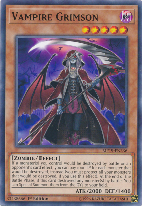 Vampire Grimson [MP19-EN236] Common Yu-Gi-Oh!