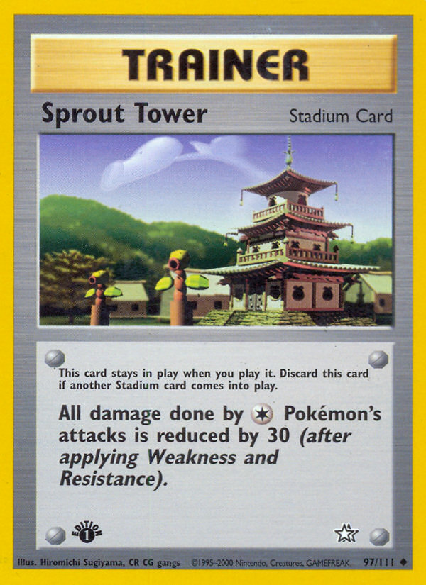 Sprout Tower (97/111) [Neo Genesis 1st Edition] Pokémon