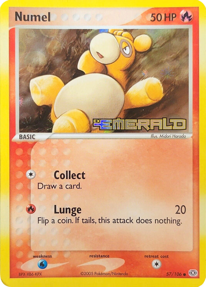 Numel (57/106) (Stamped) [EX: Emerald] Pokémon
