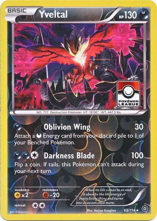 Yveltal (65/114) (Steam Siege League Promo) [XY: Steam Siege] Pokémon