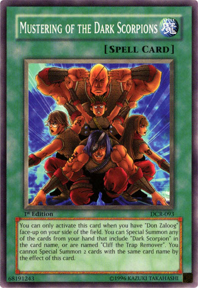 Mustering of the Dark Scorpions [DCR-093] Common Yu-Gi-Oh!