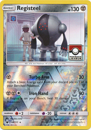 Registeel (68/111) (League Promo) [Sun & Moon: Crimson Invasion] Pokémon
