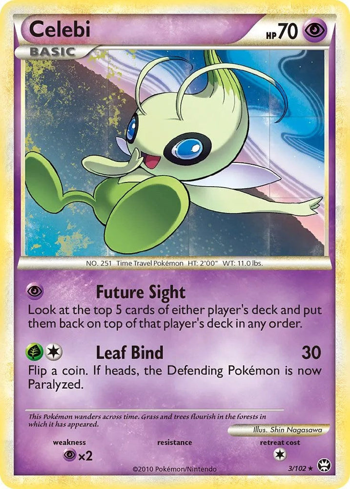 Celebi (3/102) (Movie Exclusive) [HeartGold & SoulSilver: Triumphant] Pokémon