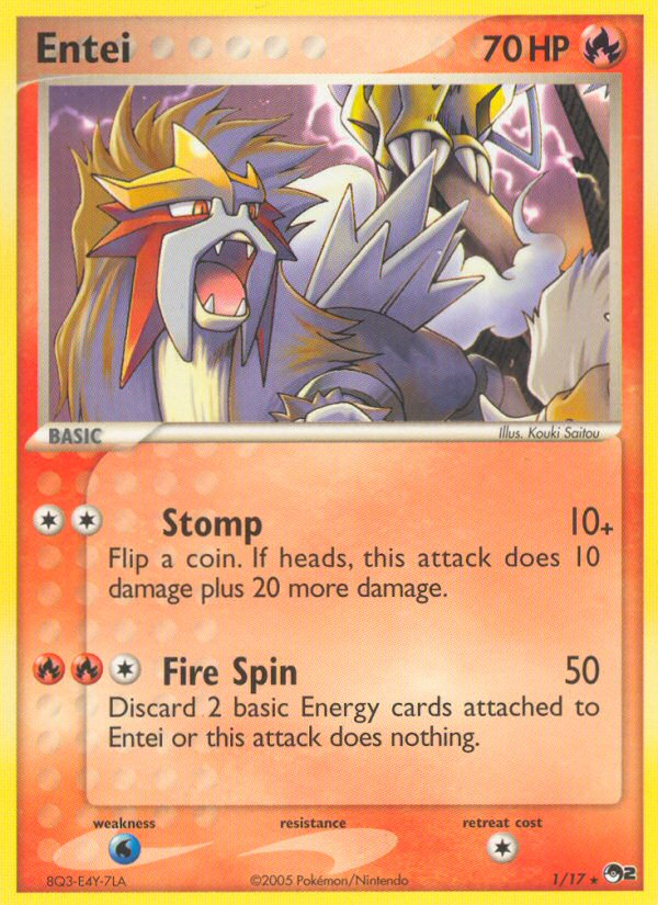 Entei (1/17) [POP Series 2] Pokémon