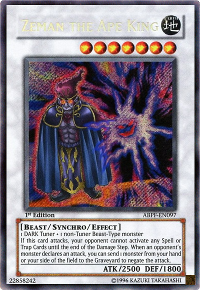 Zeman the Ape King [ABPF-EN097] Secret Rare Yu-Gi-Oh!