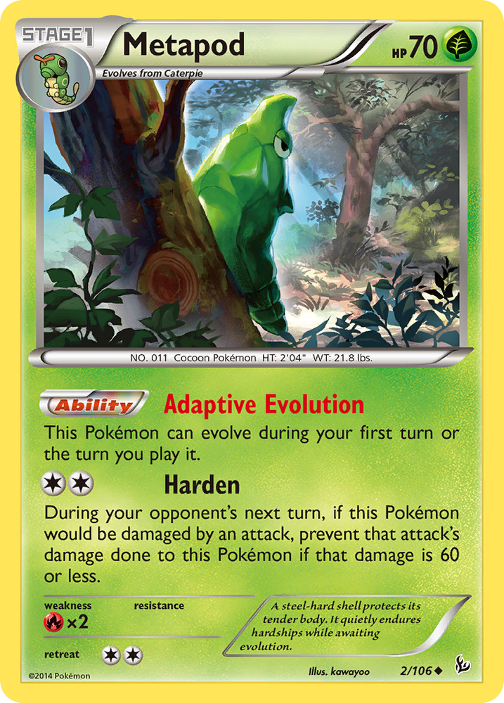 Metapod (2/106) [XY: Flashfire] Pokémon