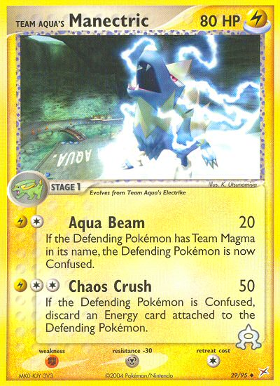 Team Aqua's Manectric (29/95) [EX: Team Magma vs Team Aqua] Pokémon
