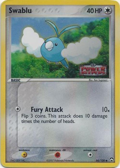Swablu (66/108) (Stamped) [EX: Power Keepers] Pokémon
