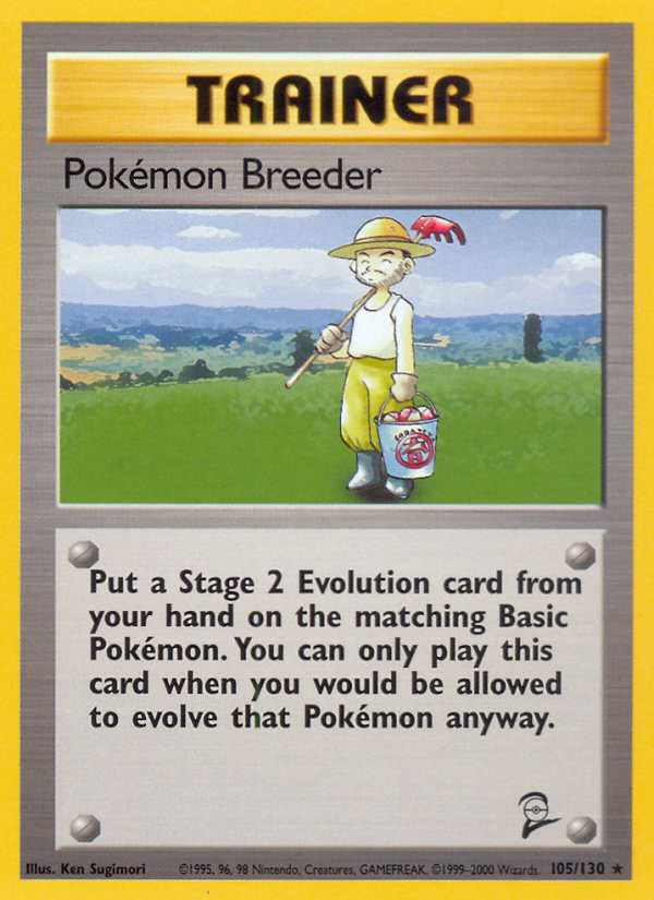 Pokemon Breeder (105/130) [Base Set 2] Pokémon