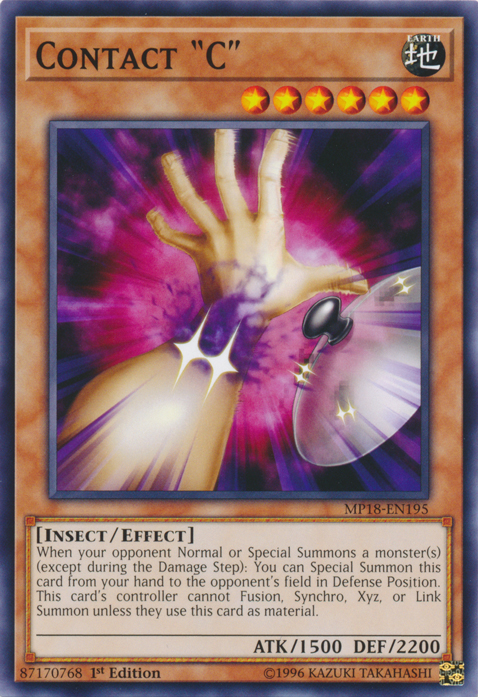 Contact "C" [MP18-EN195] Common Yu-Gi-Oh!