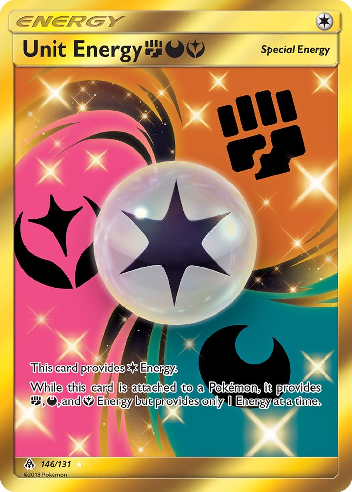 Unit Energy (146/131) (Fighting, Darkness, Fairy) [Sun & Moon: Forbidden Light] Pokémon