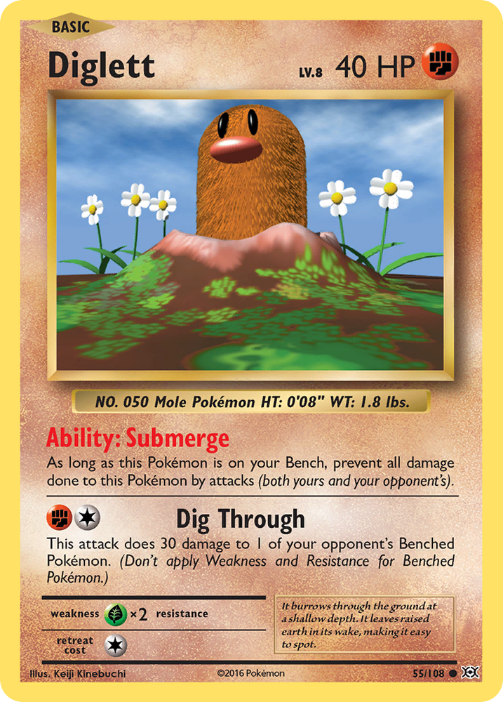 Diglett (55/108) [XY: Evolutions] Pokémon