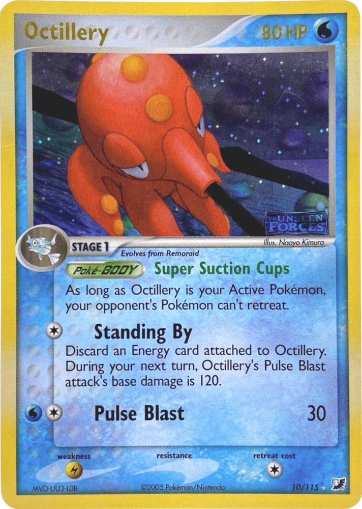 Octillery (10/115) (Stamped) [EX: Unseen Forces] Pokémon