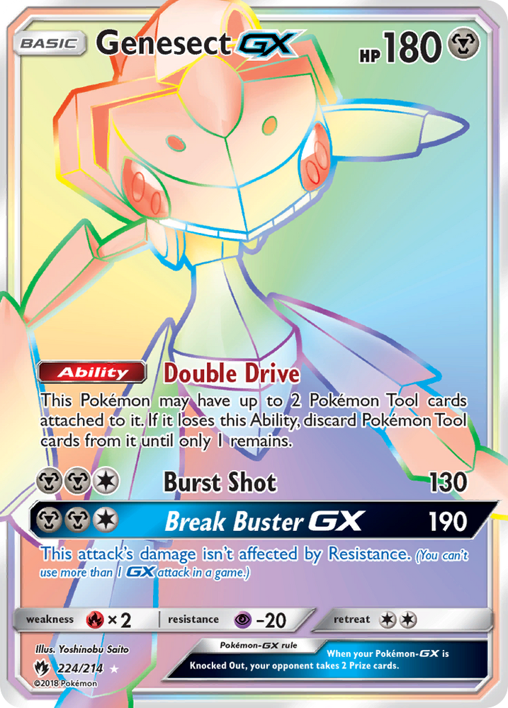 Genesect GX (224/214) [Sun & Moon: Lost Thunder] Pokémon