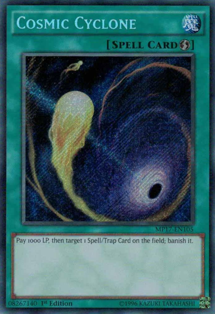 Cosmic Cyclone [MP17-EN105] Secret Rare Yu-Gi-Oh!