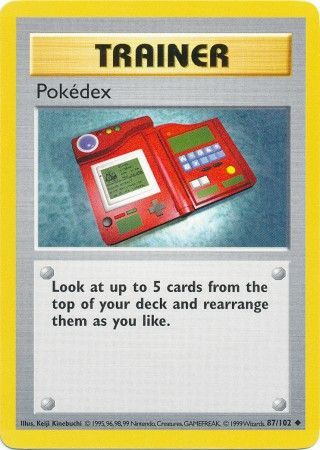 Pokedex (87/102) [Base Set Shadowless Unlimited] Pokémon