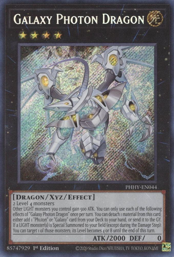 Galaxy Photon Dragon [PHHY-EN044] Secret Rare Yu-Gi-Oh!
