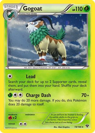 Gogoat (19/146) (Cosmos Holo) [XY: Base Set] Pokémon