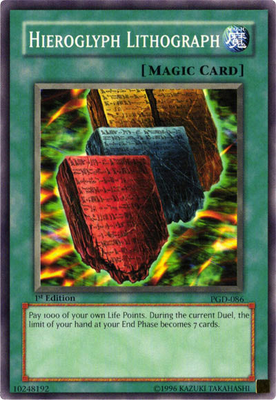 Hieroglyph Lithograph [PGD-086] Common Yu-Gi-Oh!