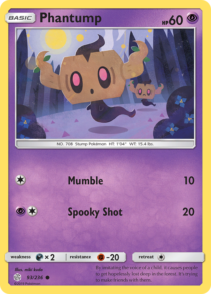 Phantump (93/236) [Sun & Moon: Cosmic Eclipse] Pokémon