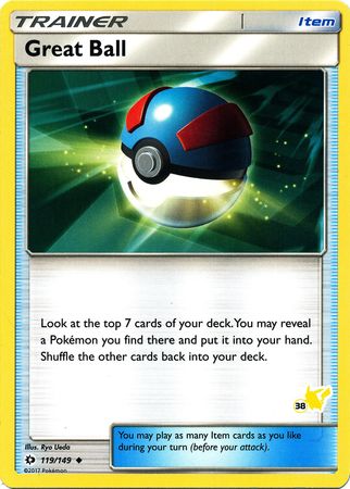 Great Ball (119/149) (Pikachu Stamp #38) [Battle Academy 2020] Pokémon
