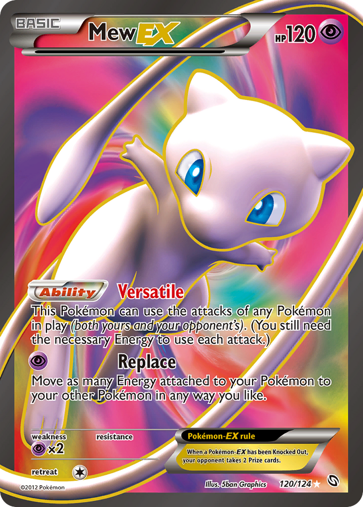 Mew EX (120/124) [Black & White: Dragons Exalted] Pokémon
