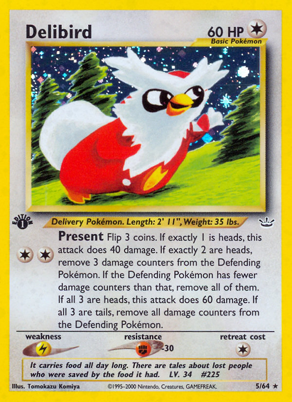 Delibird (5/64) [Neo Revelation 1st Edition] Pokémon