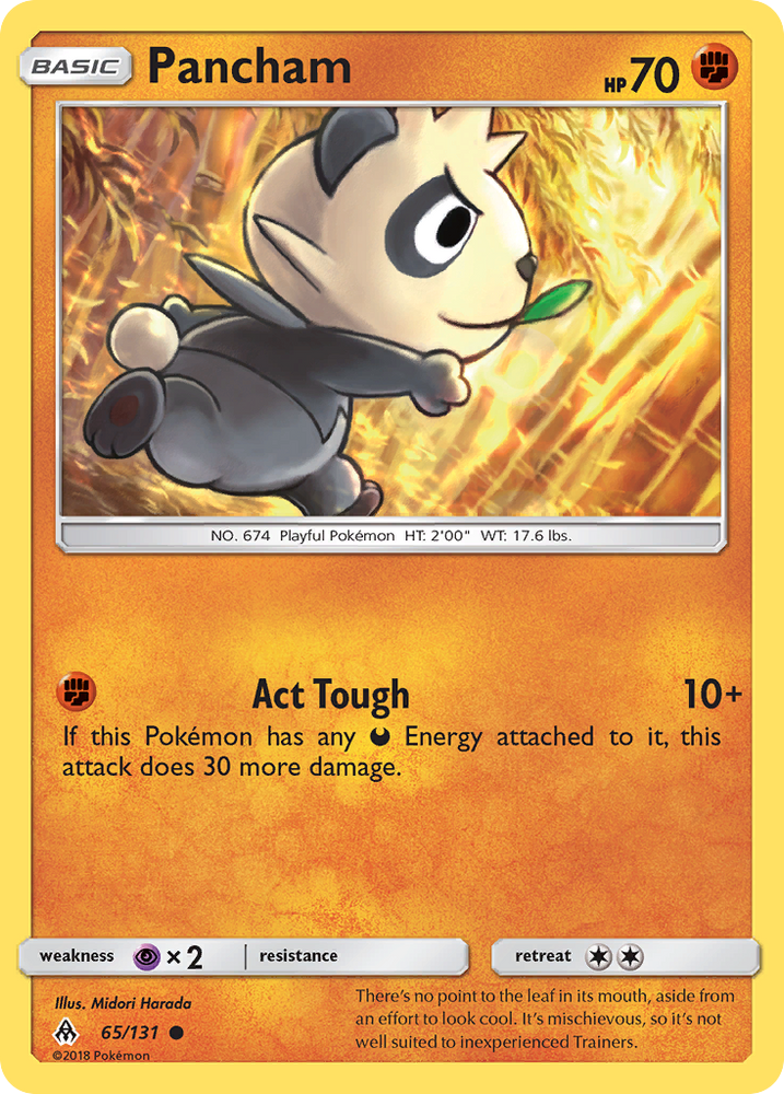 Pancham (65/131) [Sun & Moon: Forbidden Light] Pokémon