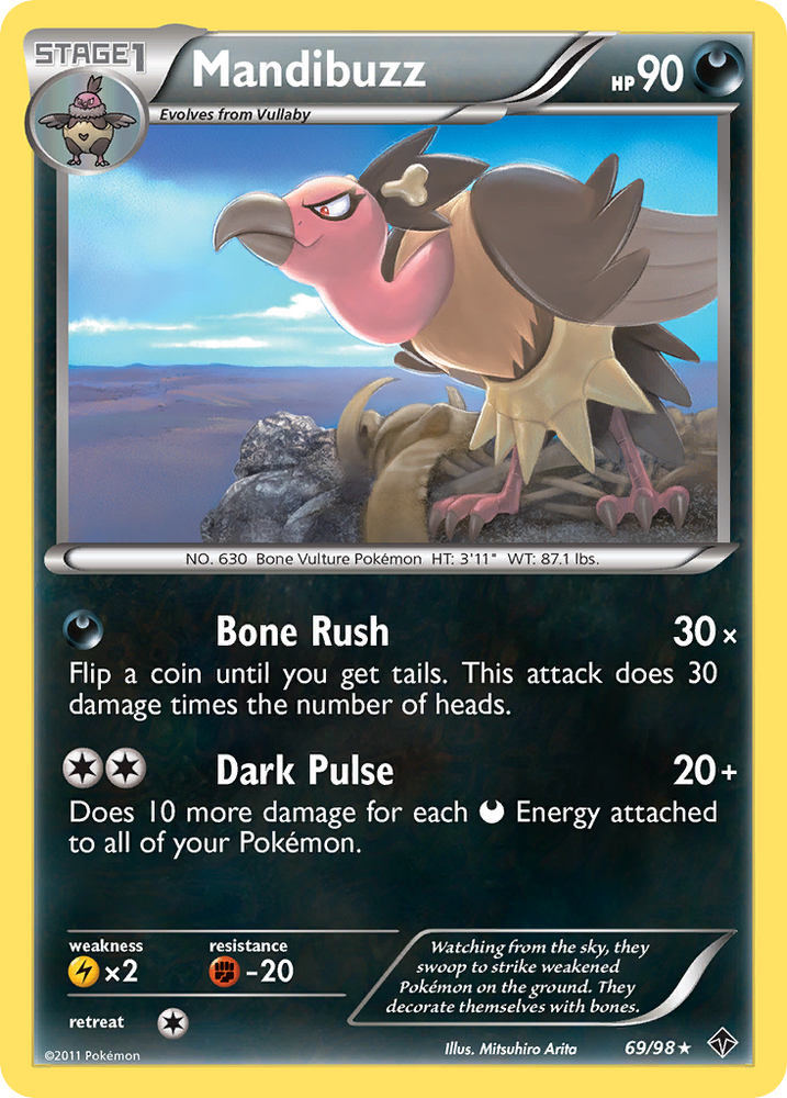 Mandibuzz (69/98) [Black & White: Emerging Powers] Pokémon