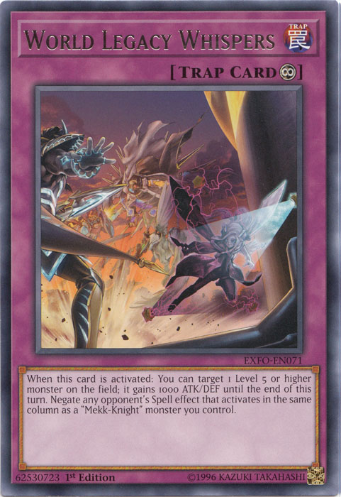 World Legacy Whispers [EXFO-EN071] Rare Yu-Gi-Oh!