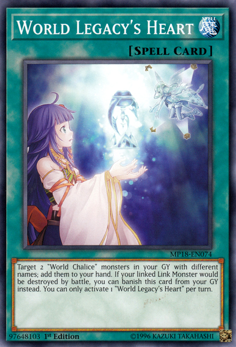 World Legacy's Heart [MP18-EN074] Common Yu-Gi-Oh!