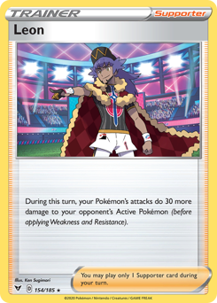 Leon (154/185) [Sword & Shield: Vivid Voltage] Pokémon